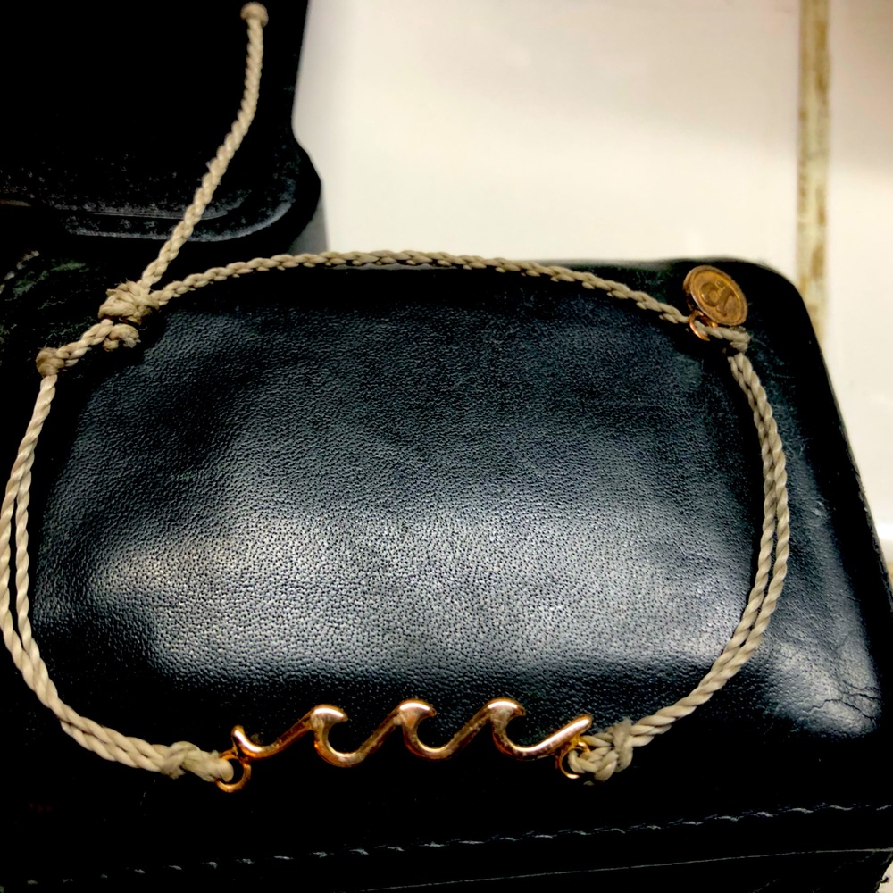 Pura Vida Delicate Wave Copper Charm Bracelet